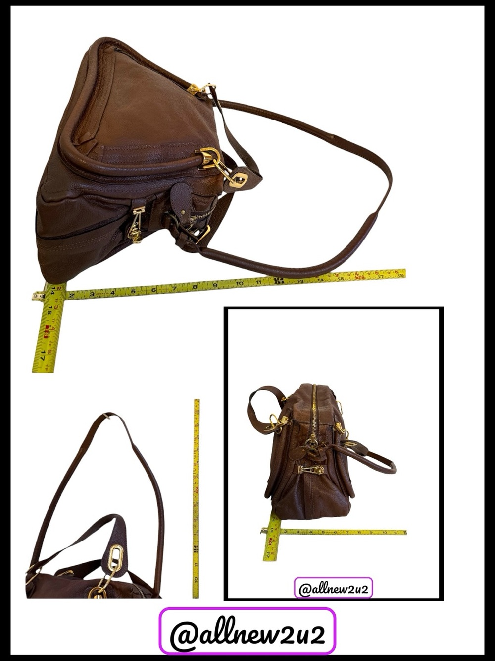 Chloe’ Paratay  Shoulder Handbag in Rock - Picture 10 of 14